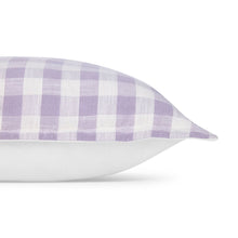 50cm Gingham Cushion - Lilac