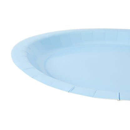 16 Piece Pastel Blue Paper Plates