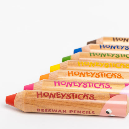 Honeysticks Magic 3-in-1 Beeswax Pencils Little Learners 7pcs Art and craft for kids 3yrs+