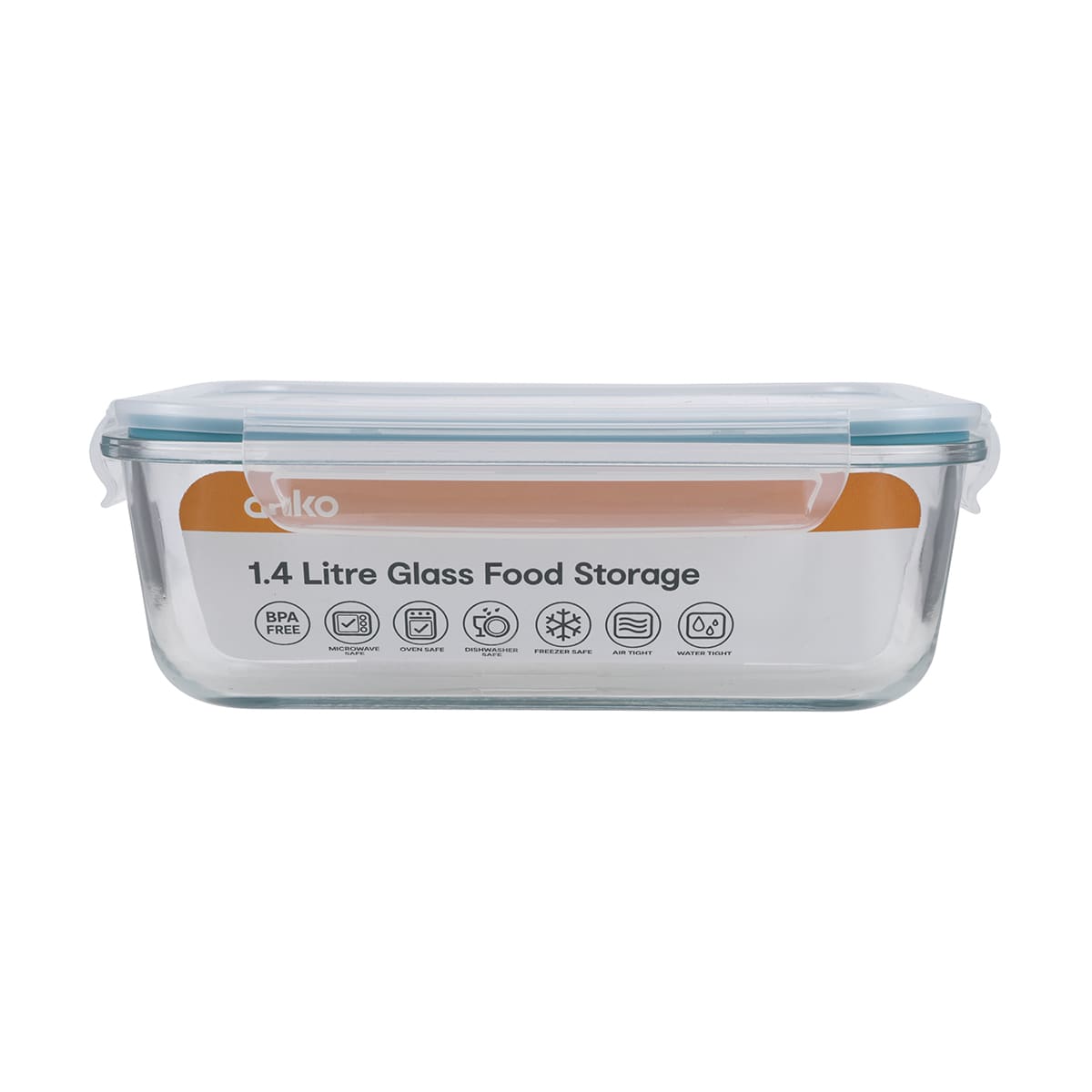 1.4 Litre Glass Food Storage Container