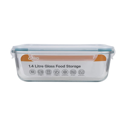 1.4 Litre Glass Food Storage Container
