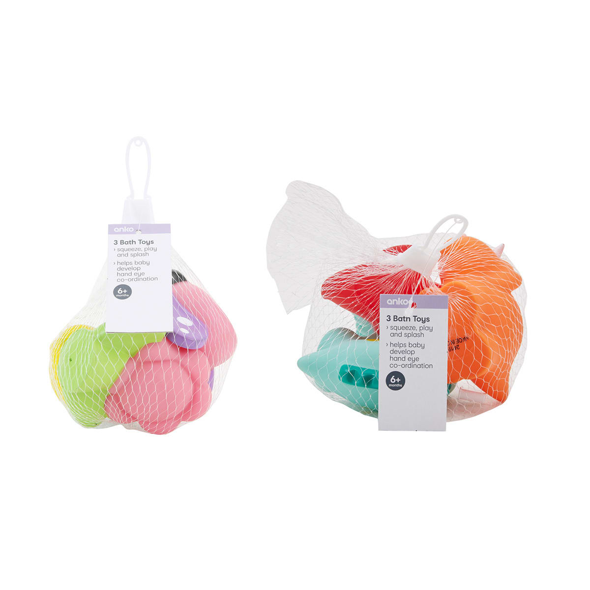 Set of 3 Bath Toys - Assorted