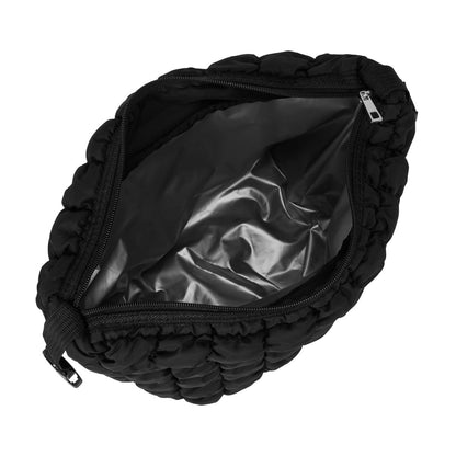 Black Puffer Lunch Bag