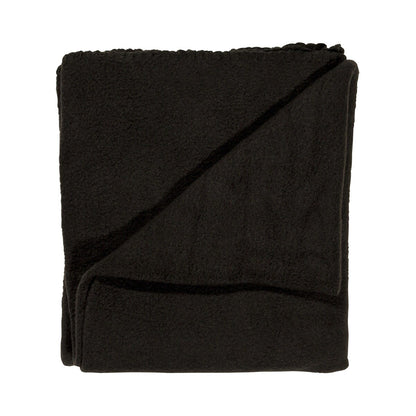Polar Fleece Throw - Black