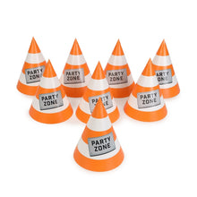 8 Piece Construction Party Hats