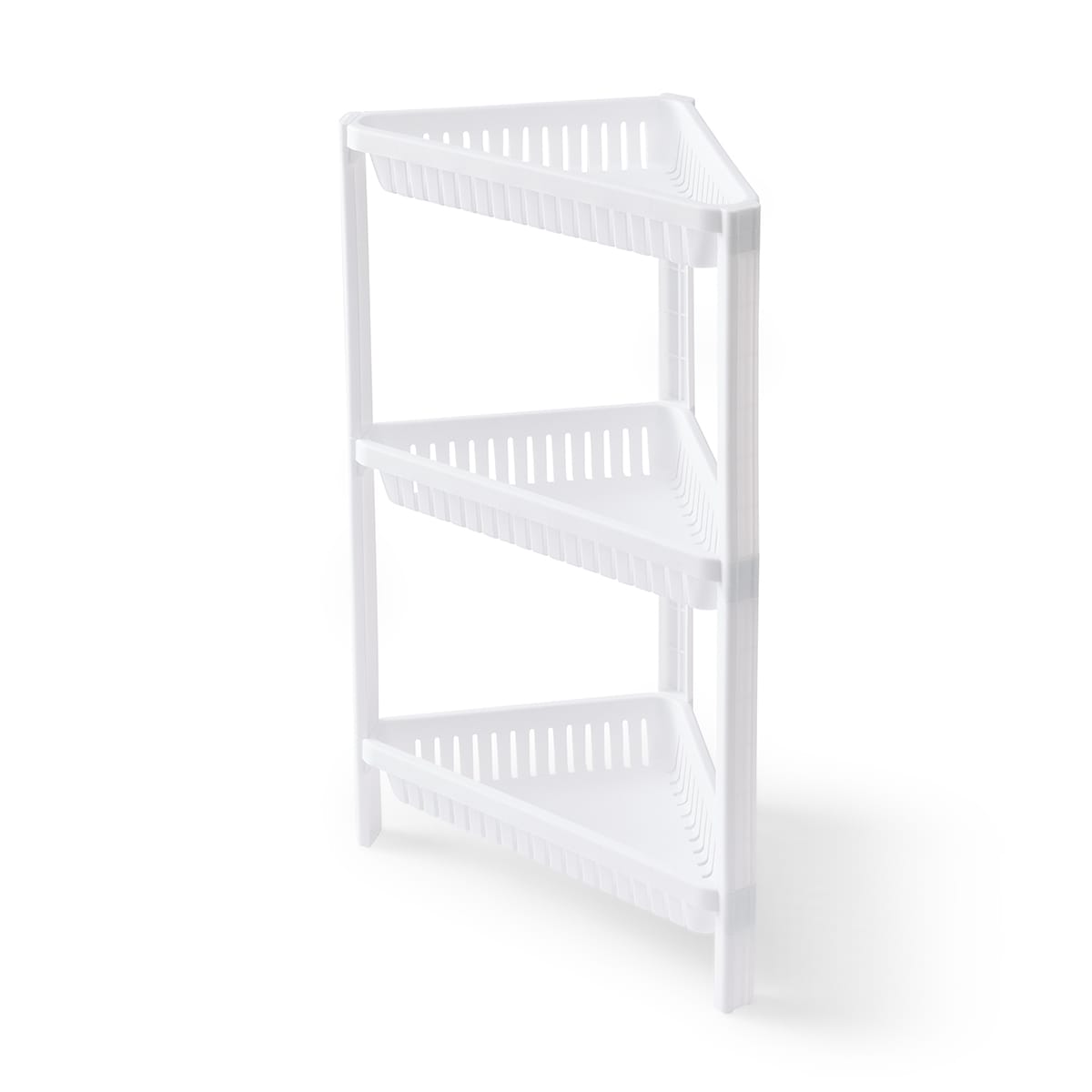 3 Tier Plastic Corner Shelf