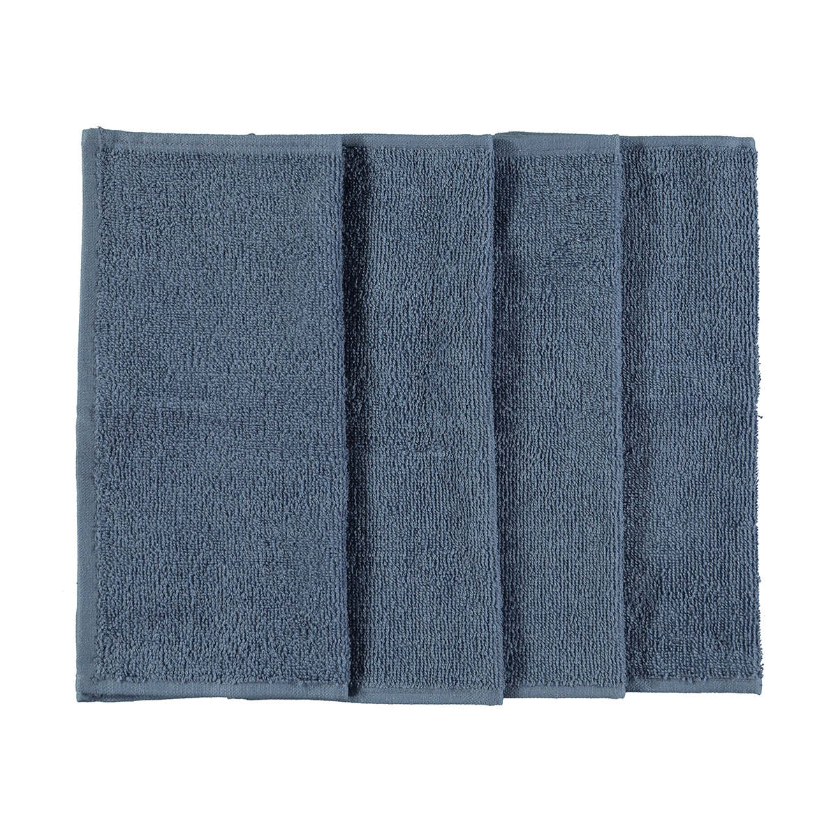 4 Pack Madison Cotton Face Washers - Ocean