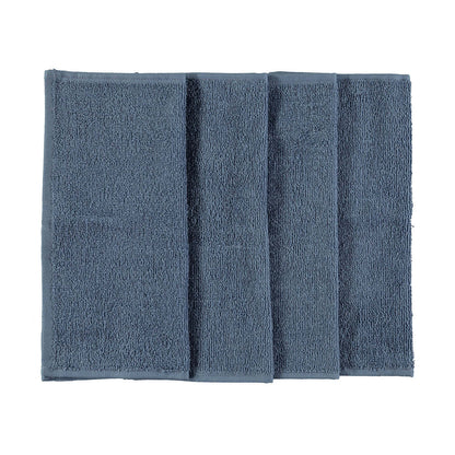 4 Pack Madison Cotton Face Washers - Ocean