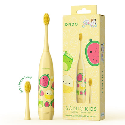 Original Squishmallows Ordo Sonic Kids Battery Toothbrush - Wanda