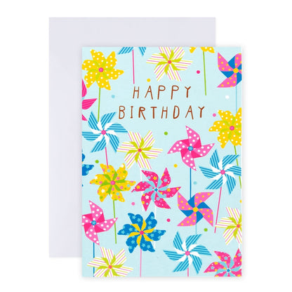 Creative Publishing by Hallmark Birthday Card - Colourful Pin Wheels