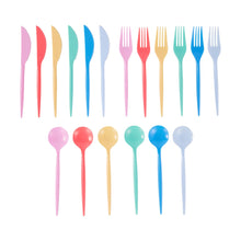 45 Piece Reusable Bright Cutlery