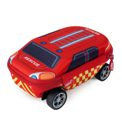 ZIPIT Truck Box Pencil Case Fire Truck/ Police Car Stationary Toy Car 3yrs+