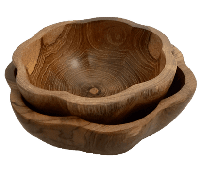 Papoose Wooden Daisy Bowl Set of 2 Nature Play Tools Sensory Toys Best Seller 3yrs+