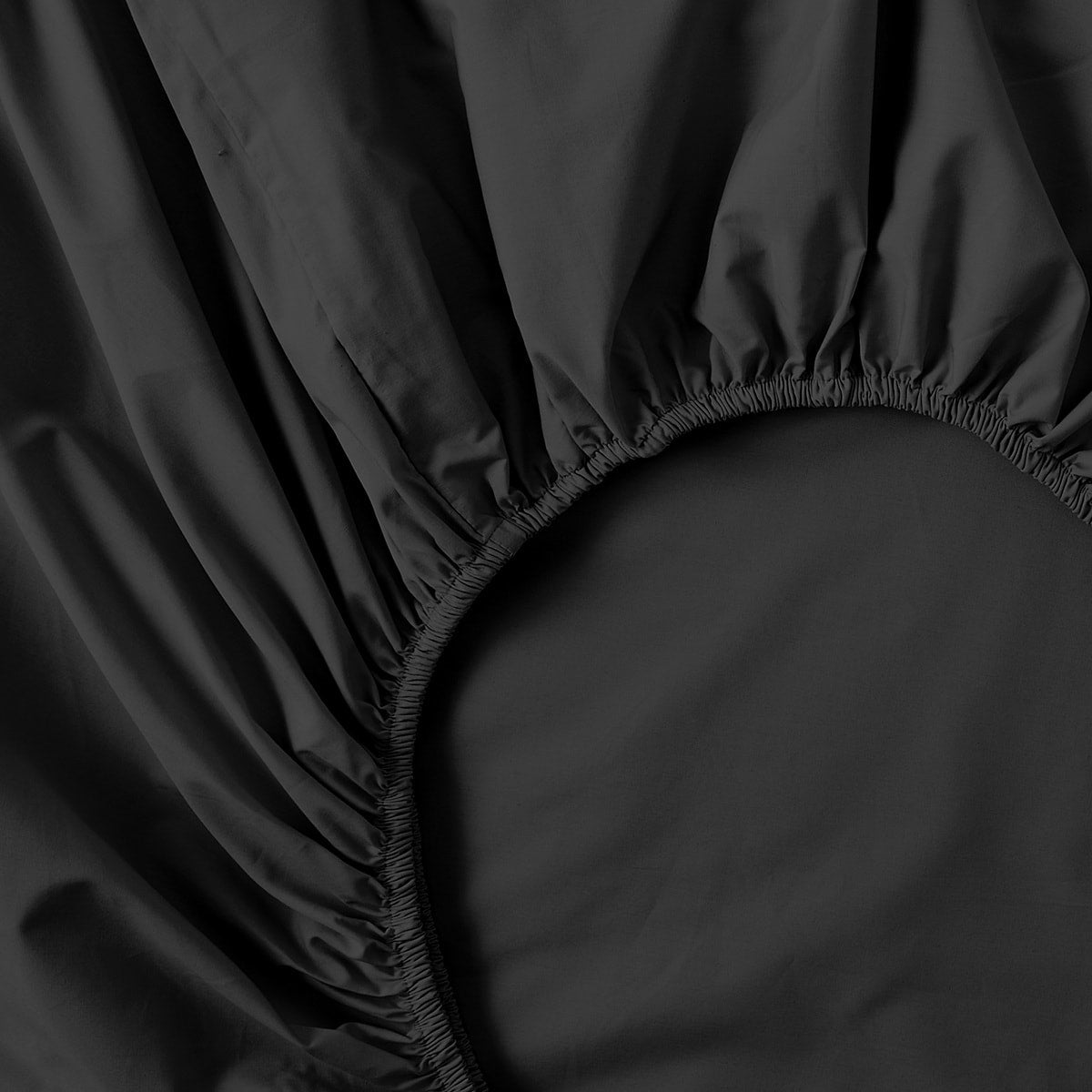 250 Thread Count Cotton Rich Sheet Set - Queen Bed, Black