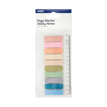 10 Pack Page Marker Sticky Notes