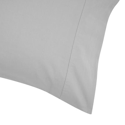 2 Pack 500 Thread Count Australian Grown Cotton Standard Pillowcases - Silver