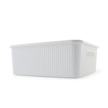 11L Ribbed Container - White