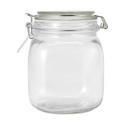1L Clip Lid Glass Canister