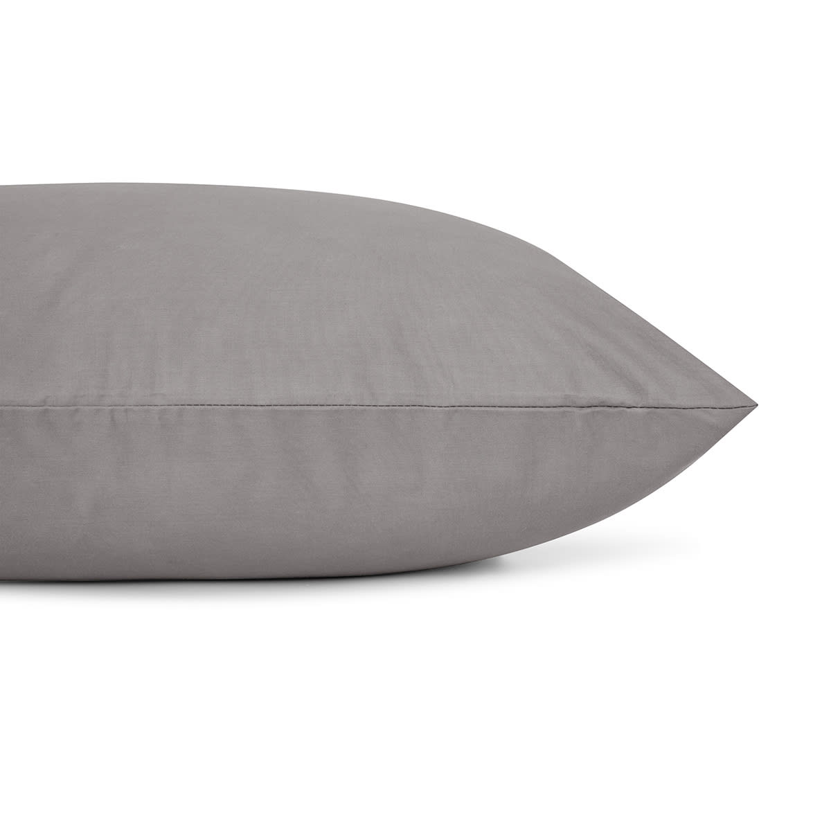 250 Thread Count Cotton Rich Standard Pillowcase - Grey