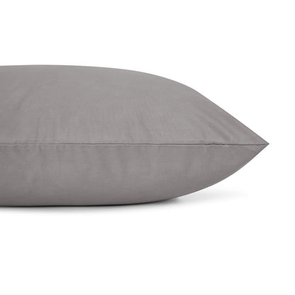 250 Thread Count Cotton Rich Standard Pillowcase - Grey