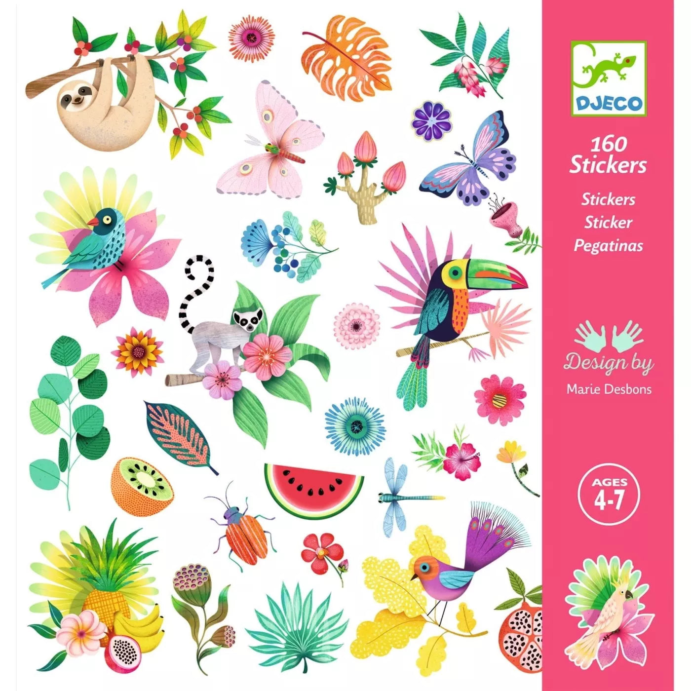 Stickers 160pcs Djeco Stationary Art and craft for kids Best Seller 3yrs+