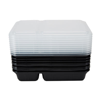10 Piece 2 Compartment Meal Prep Containers