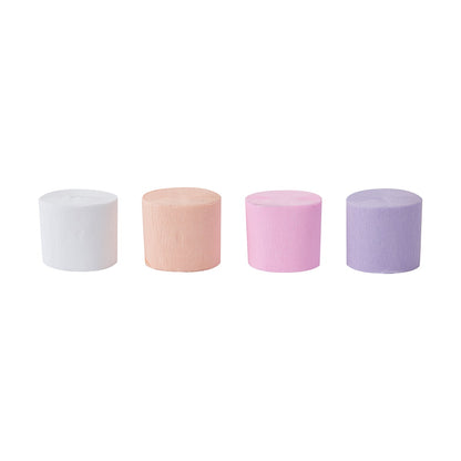 4 Pack Pastel Streamers