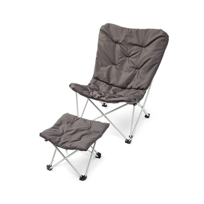 Halfmoon Chair with Stool