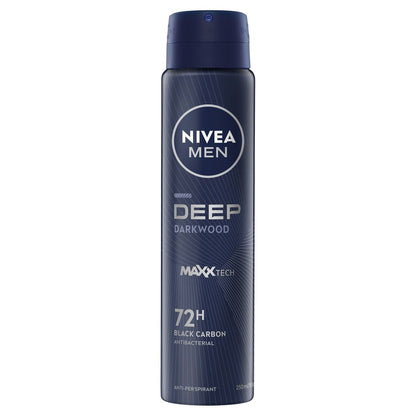 Nivea Men Deep Darkwood Anti-Perspirant Aerosol Deodorant 250ml