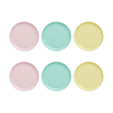 6 Pack Pastel Plates