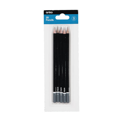 5 Pack 2B Pencils