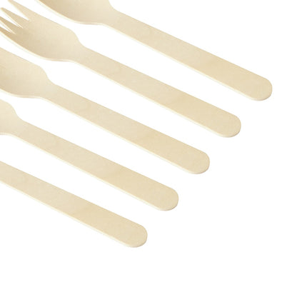 10 Piece Wooden Fork