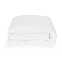 Cotton Top Fitted Mattress Protector - King Single Bed, White