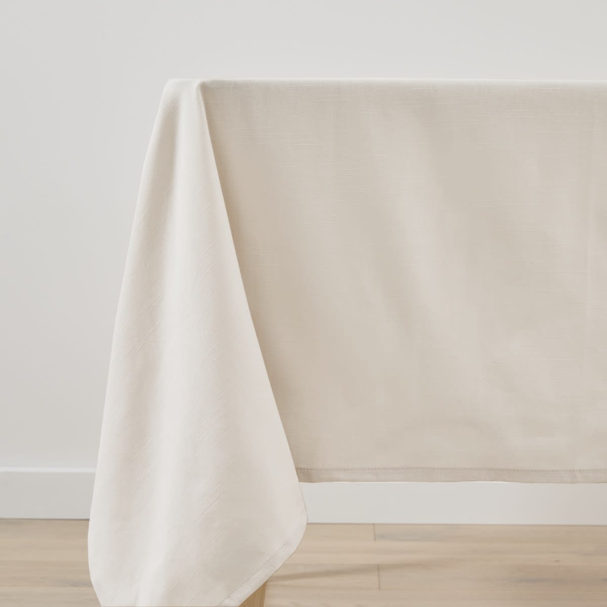 Sand Extra Large Linen Look Tablecloth