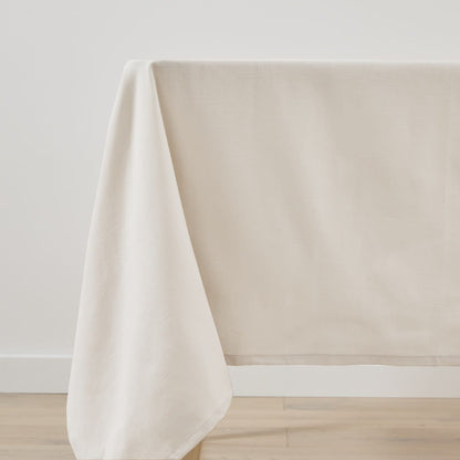 Sand Extra Large Linen Look Tablecloth