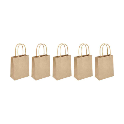 5 Pack Kraft Gift Bags