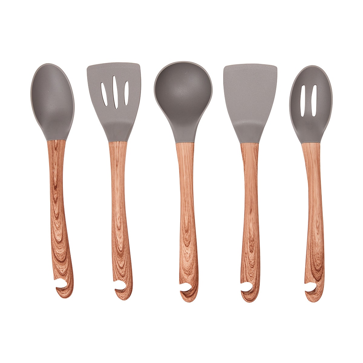 Wood Look Utensils Set