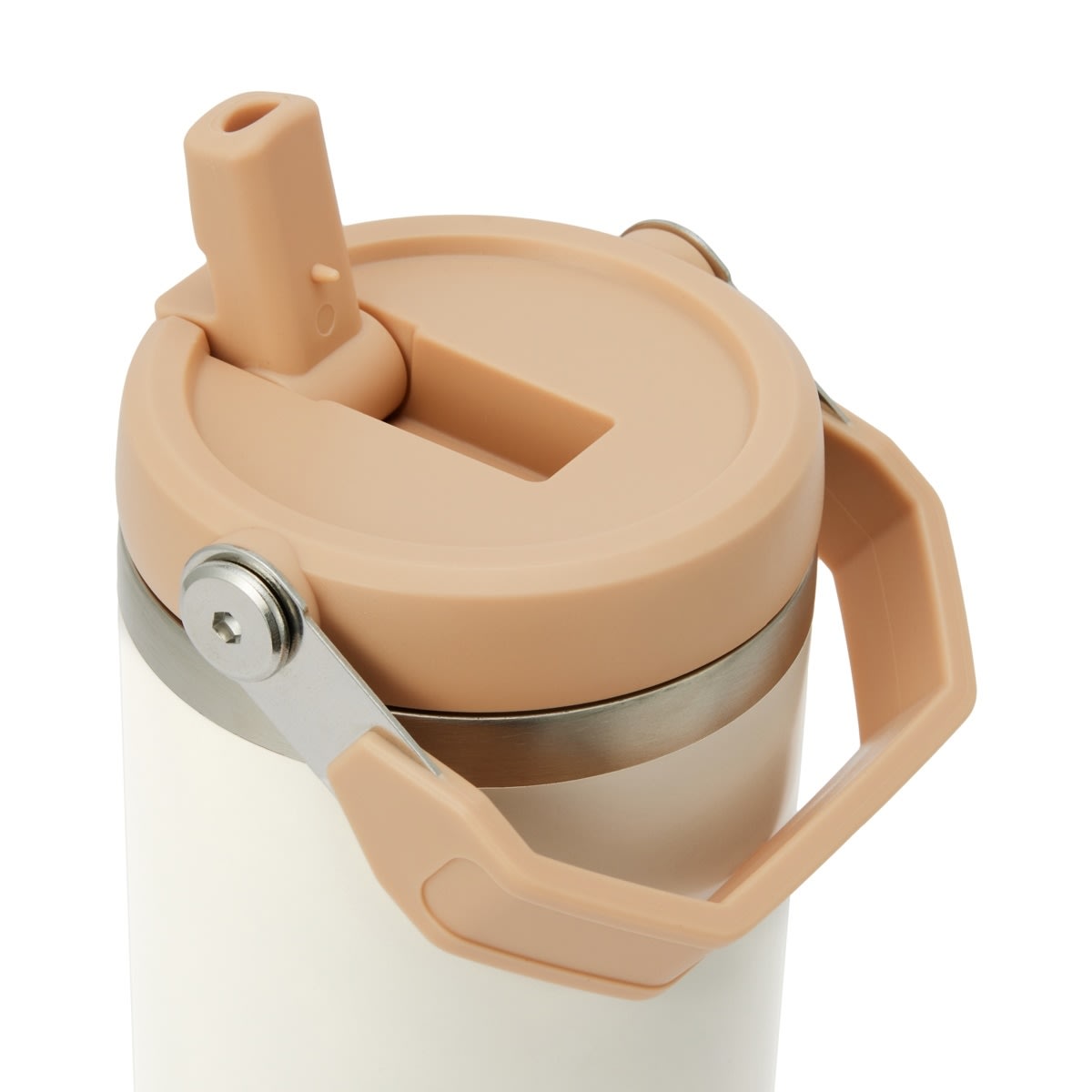 840ml Cream Tumbler with Top Handle
