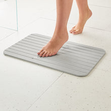Stone Dry Bath Mat and Tray Set