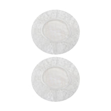 2 Pack White Shower Caps