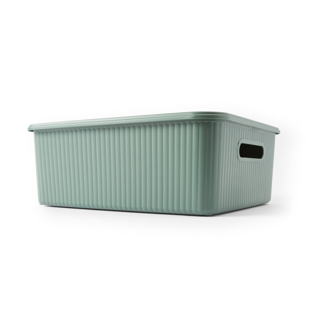 11L Ribbed Container - Green