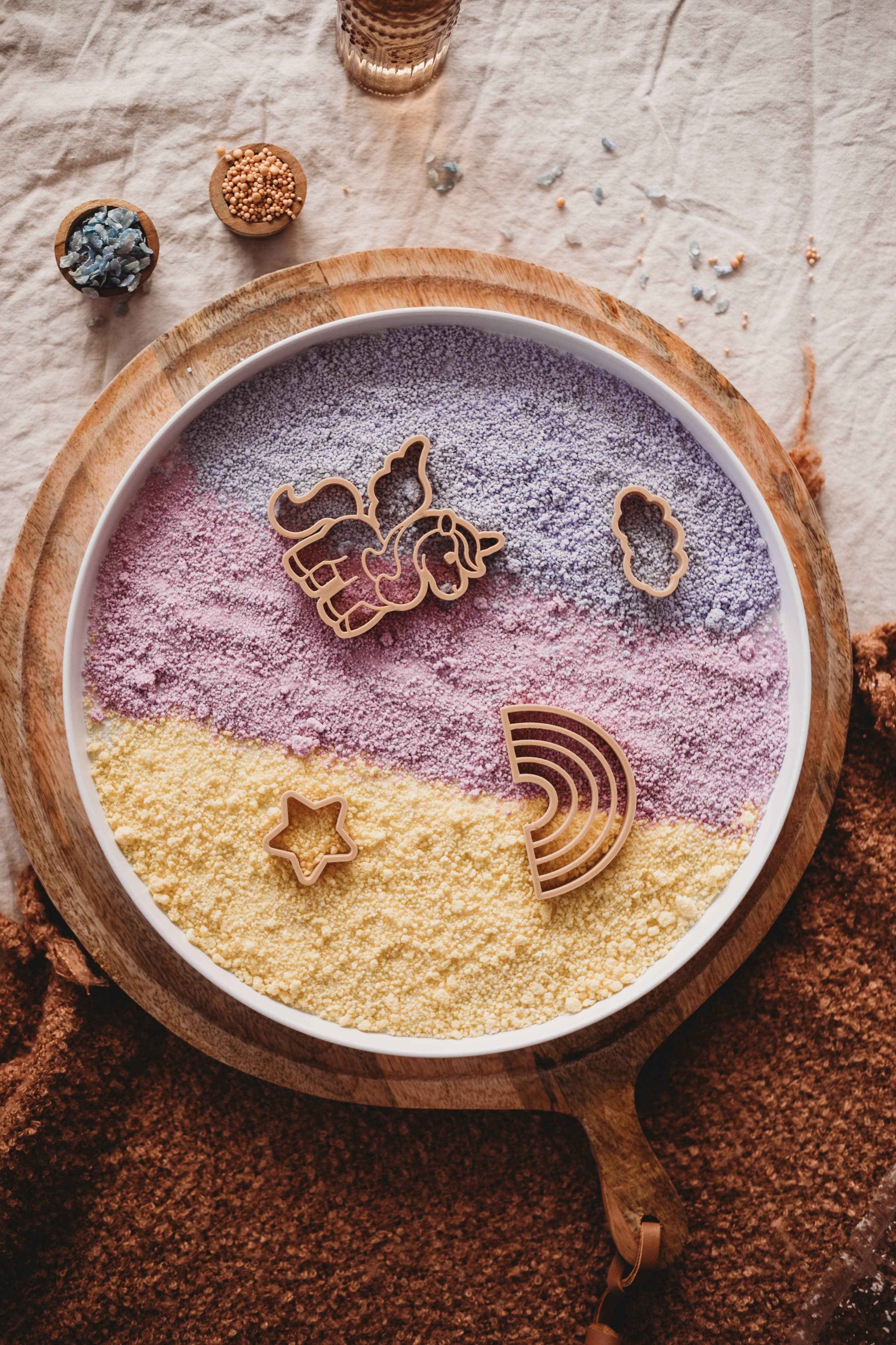 Kinfolk Pantry Unicorn Cutter Set Eco Cutter Set Playdough Sand Toys Art and craft for kids Fairy Unicorn and Castle Theme 3yrs+
