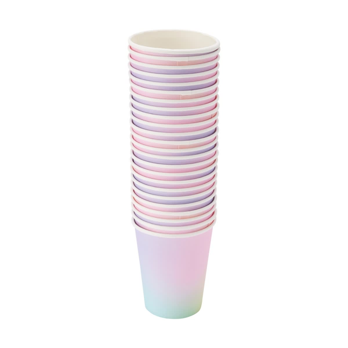 24 Pack Ombre Paper Cups