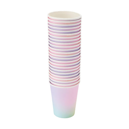 24 Pack Ombre Paper Cups