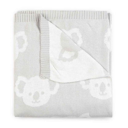 Jacquard Cotton Blanket - Koala