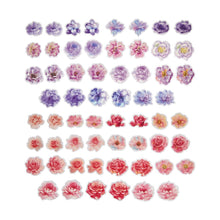 60 Pack Transparent Stickers - Flowers