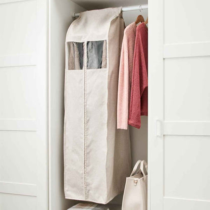 Linen Look Garment Bag with Window
