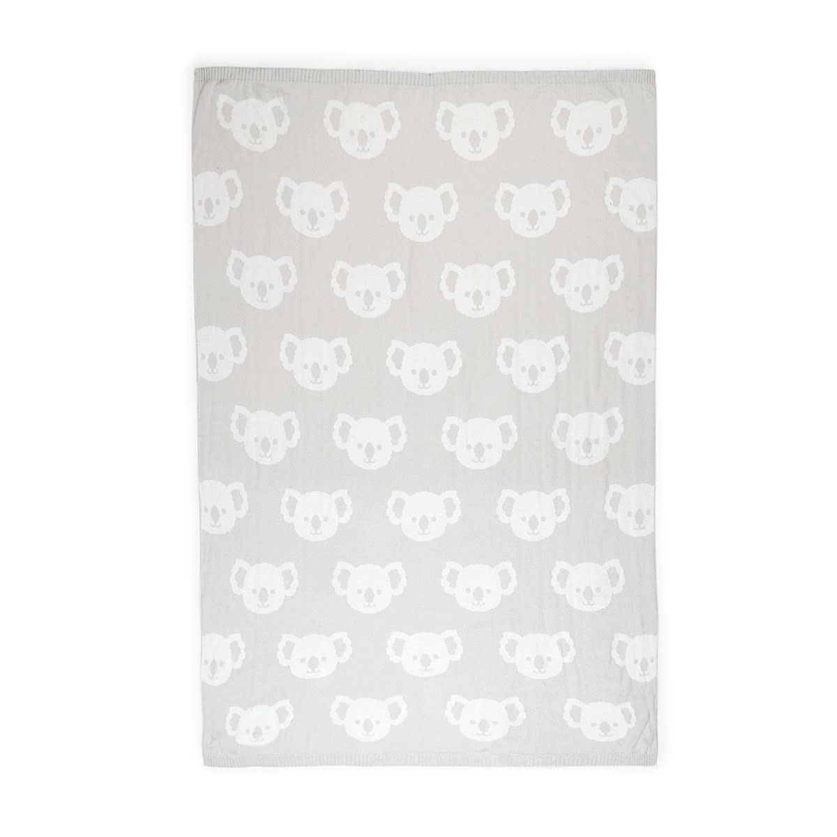 Jacquard Cotton Blanket - Koala