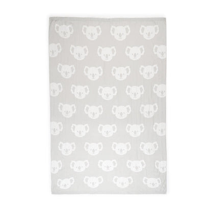 Jacquard Cotton Blanket - Koala