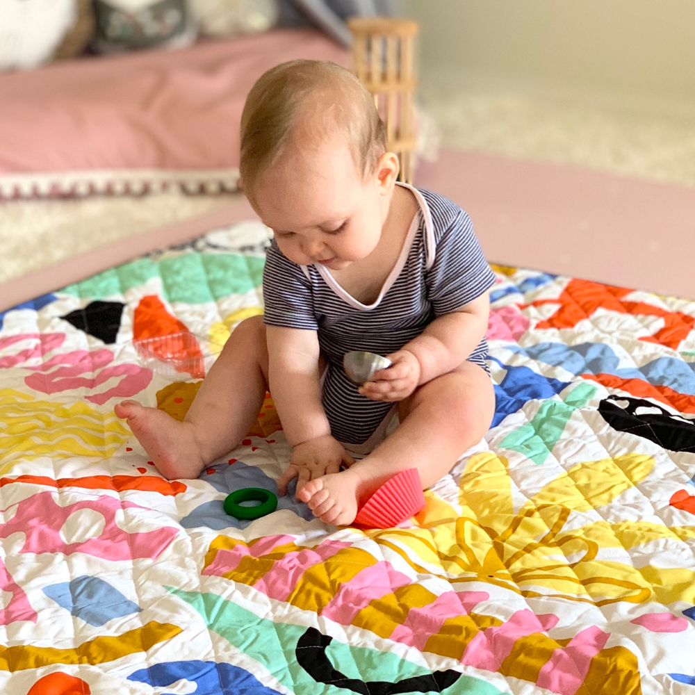 Rudie Nudie Pop Pip Pow Large Playmat 130x130cm for Baby Toddler 0m+